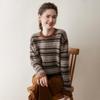 2025 Autumn/Winter Women's Versatile Cashmere Slimming Round Neck Long Sleeve Pullover