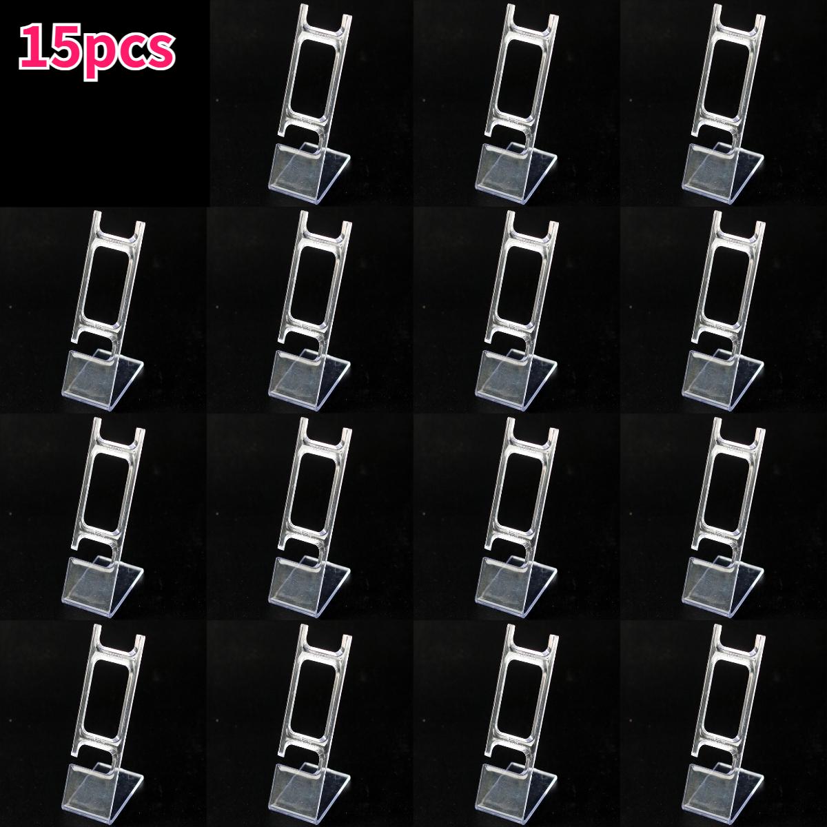 15pcs Transparent Watch Display Stand L Shape Clear Watch/Bracelet/Jewelry Display Racks Organizer Watch Holders Jewelry Towers
