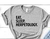 Eat Sleep Herpetology T-Shirt: Soft Cotton Reptile Lover Tee