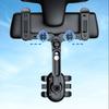 Rear View Glass Phone Holder,Rotatable and Retractable, Universals Mount, Cellphone Car Mount for 4''-7'' Device