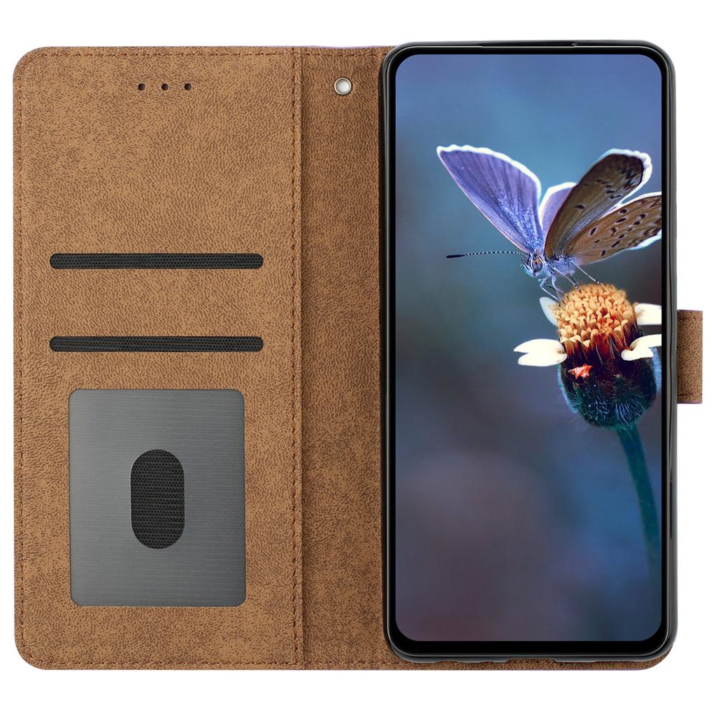 For Samsung Galaxy A15 5G Case Imprinted Butterfly Wallet PU Leather Phone Stand Cover