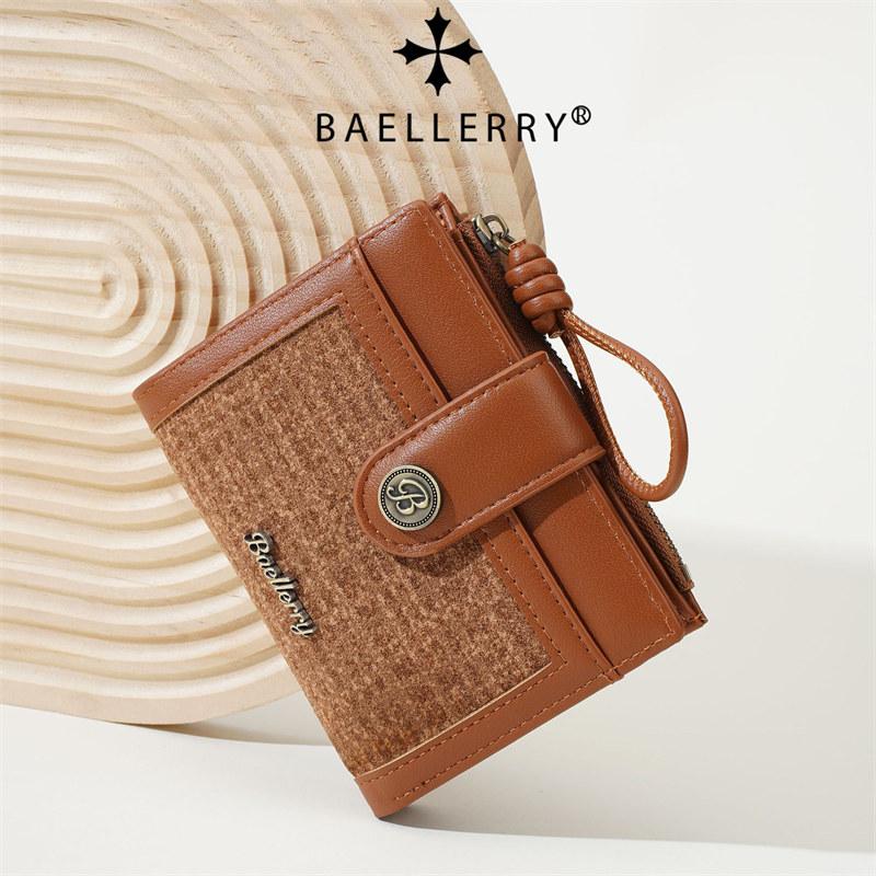 Baellerry Casual Short Wallets for Women Fashion Card Holder Money Pack GZW
