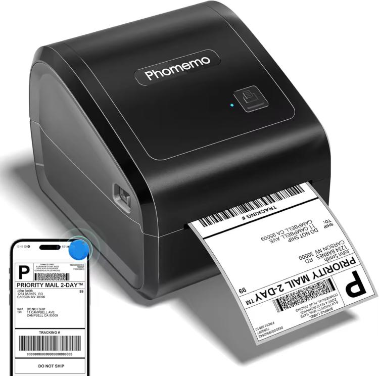 Phomemo D550-BT Thermal Shipping Label Printer Bluetooth/USB Wireless Barcode Printer D550-BT