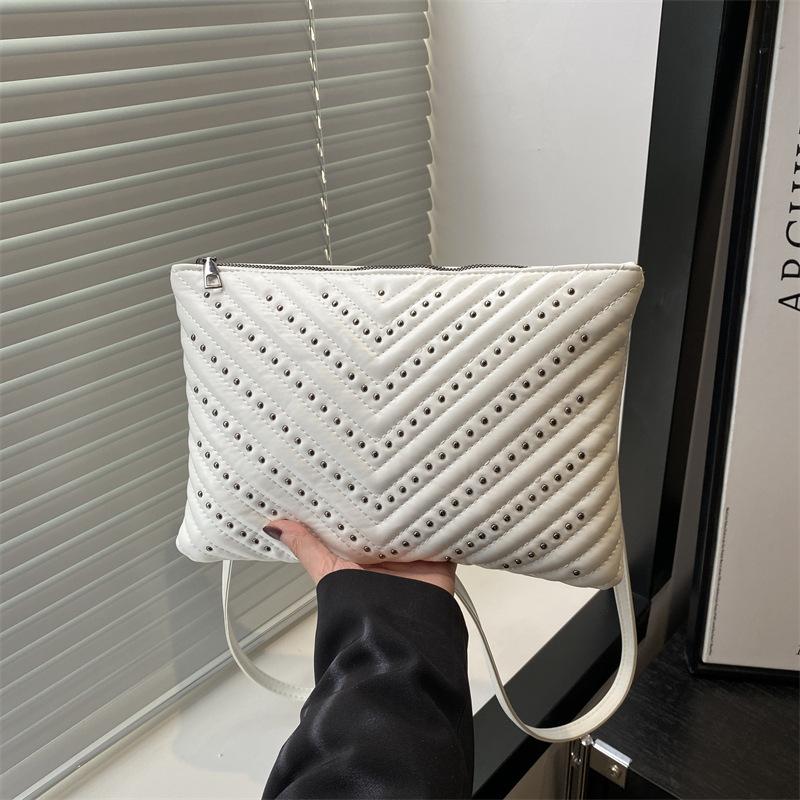 

Oblique span envelope women s large bag casual retro fashion messenger small square bag new personalized women s shoulder bag білий