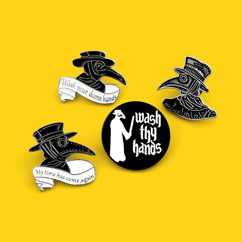 Crow Black Stylish Brooch Alloy Material Ideal For Fashionable Commuters Uses Various