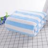 Quick-Drying Striped Coral Fleece Bath & Face Towels - Soft & Absorbent for Hotel, Salon, or Beach Use