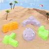 Sand Play Tool Set Sand Shovel Bucket Sandcastle Toy For Children With Bright Color for Parents Kids Beach Vacation