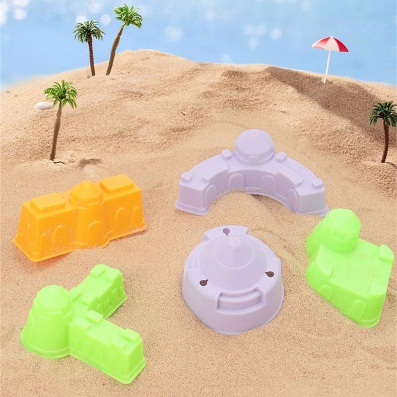 Sand Play Tool Set Sand Shovel Bucket Sandcastle Toy For Children With Bright Color for Parents Kids Beach Vacation