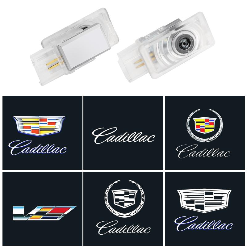 2Pcs Car Door Welcome LED Projector Laser Logo Door Light For Cadillac CT5 CT6 XT4 XT5 XT6 ATS SRX XTS CTS accessoriesTI9
