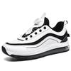 Herren Sportschuhe neue drehbare Schnalle Vollhand Lederoberfläche Luftpolsterschuhe Übergröße Mode Laufschuhe Herren