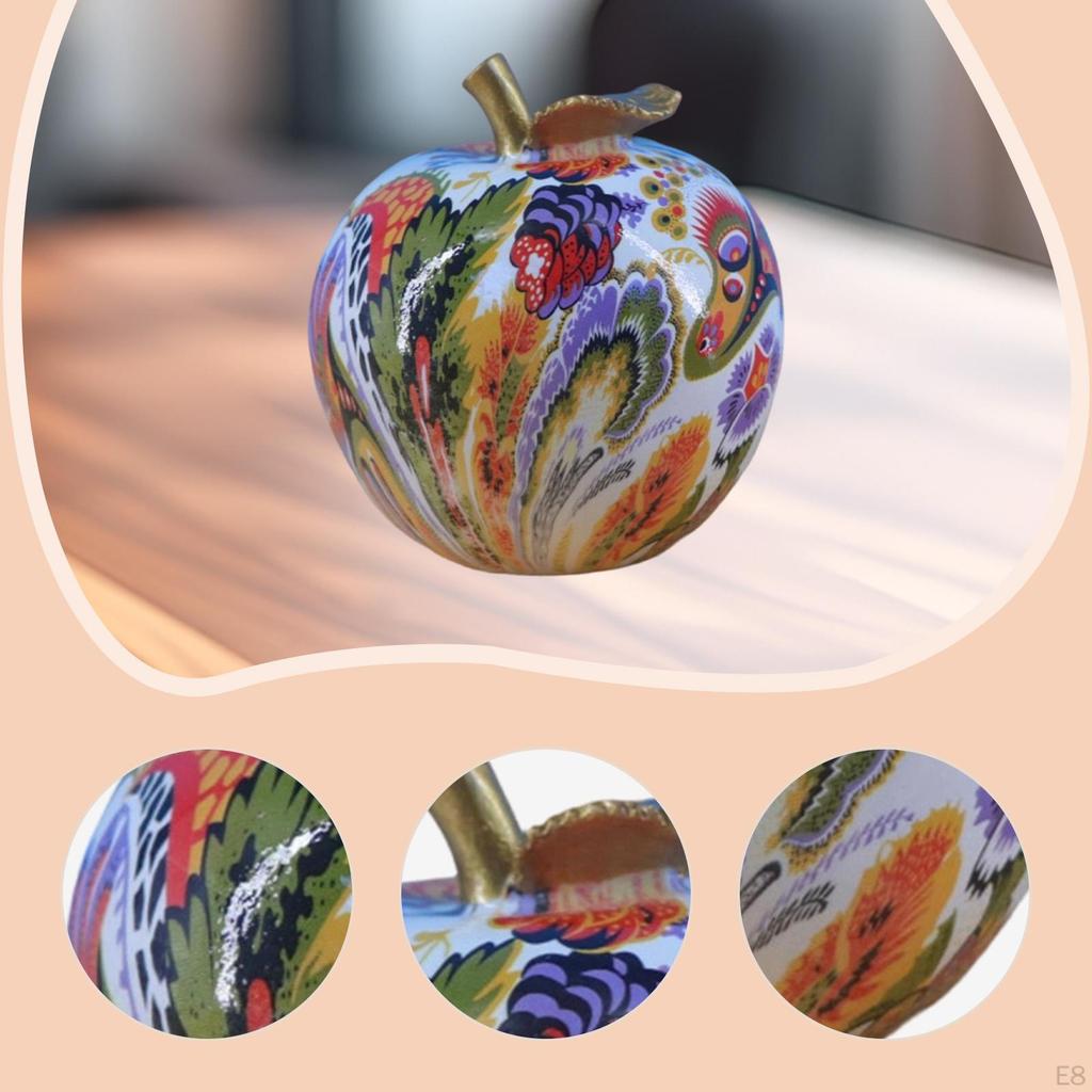 Appelbeeldje, Artistische Vruchtsculptuur, Modern Decoratief Ornament Gemaakt van Hars, Creatief,