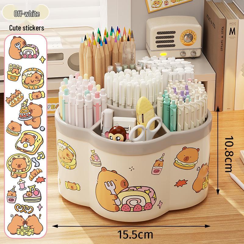 Pojemny obrotowy biurkowy pojemnik na długopisy dla studentów i artykuły biurowe