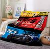 Aventura de Carro com Nome Personalizado Manta de Flanela Manta de Sofá Macia Quente Decoração de Cama Presente Único