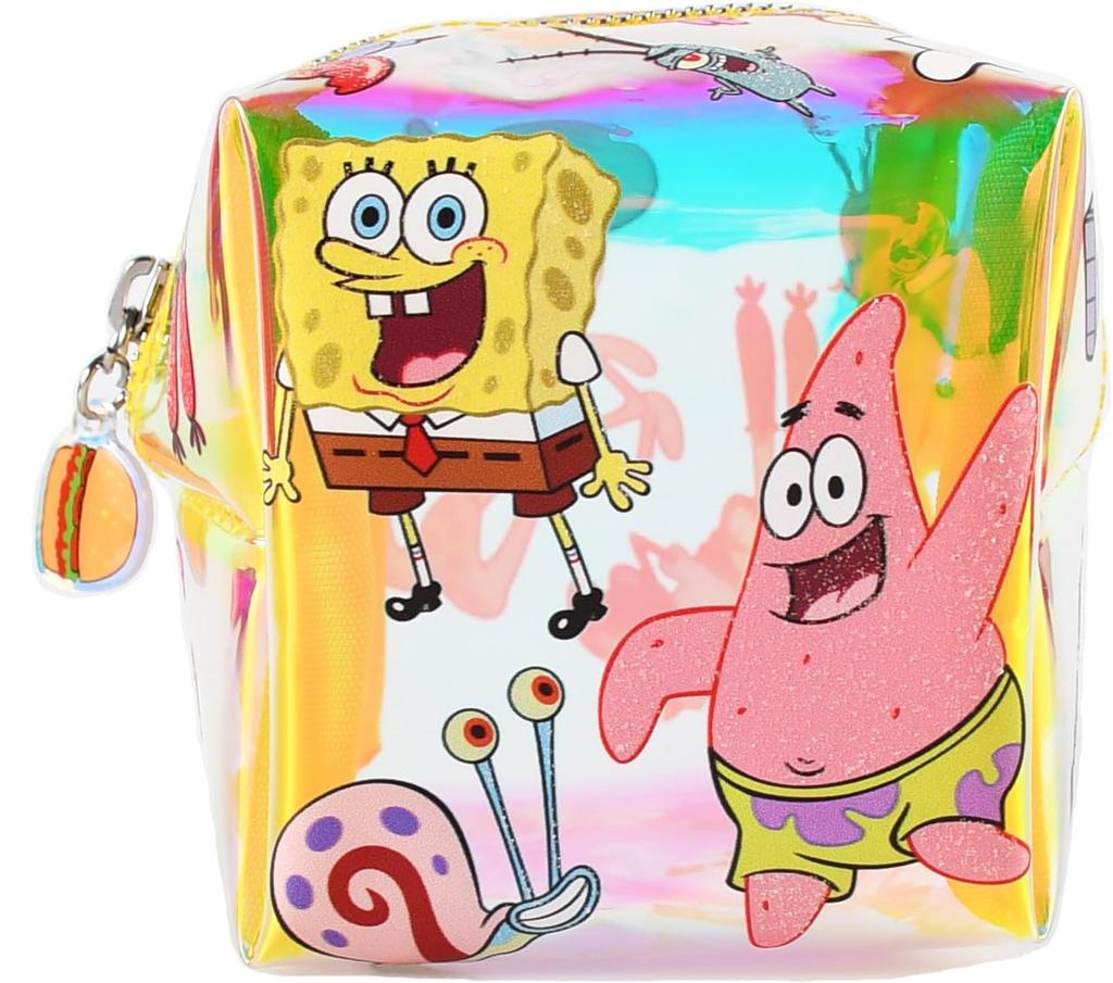 Skinnydip SpongeBob SquarePants Dice Pouch, SpongeBob SquarePants All-Stars Small Item Travel Pouch 7943PCSA