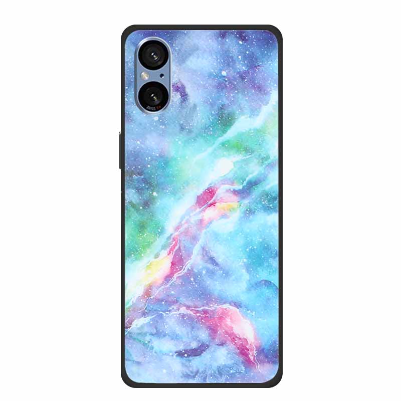 For Sony Xperia 5 V Case Marble Shockproof Soft Silicone TPU Back Cover For Sony Xperia5 V 5V 5G Phone Cases XQ-DE54 New Fundas