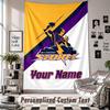 Wall Hanging Tapestry With Custom Name & Text, Melbourne Storm Decorative Tapestry For Bedroom