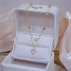 Vintage Necklace Gold Color Chain Women's Jewelry Bohemian Multilayer Coins Necklaces Girls Collier Femme Collares Jewelry 2022