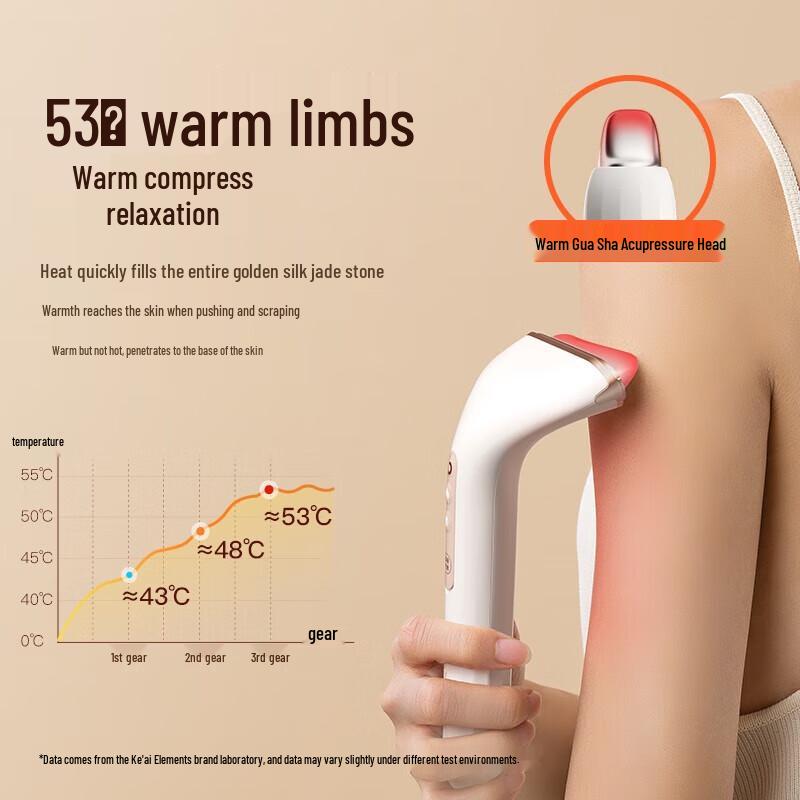 Keai Element Red Light Heated Vibrating Gua Sha Tool