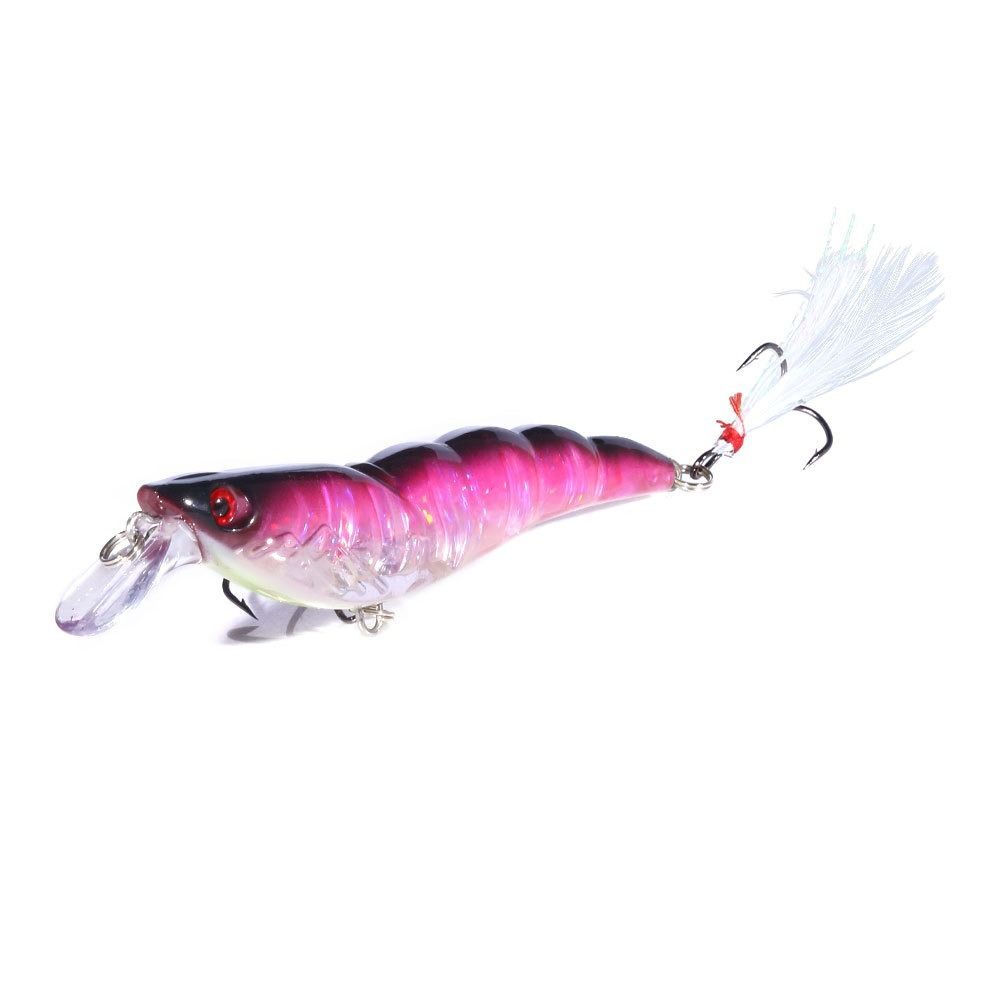 

13.6g 9.5cm Shrimps Lures Far Throw Minnow Lure Hard Bait Fishing Lure Bait Nightlight