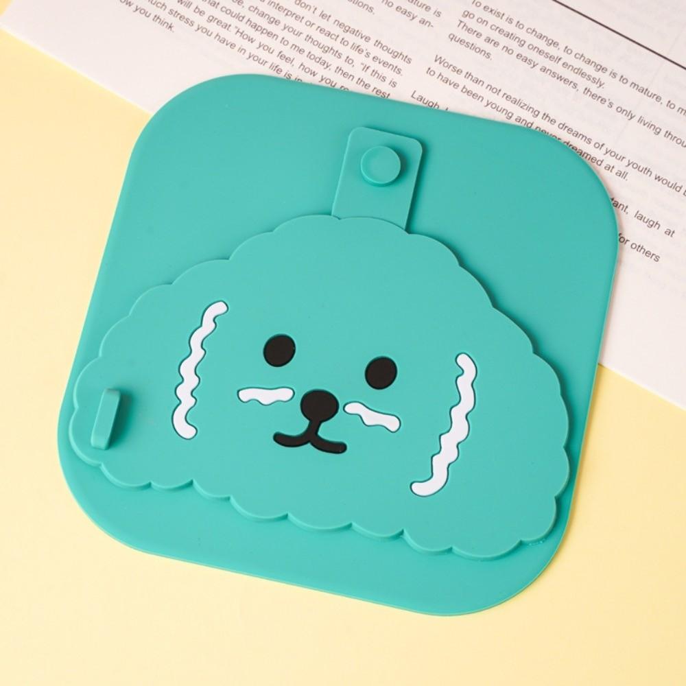 Silicone Shower Drain Cover Insect-proof Cartoon Dog Drain Hair Catcher Anti-Odor Reusable Bathtub Drain Stopper