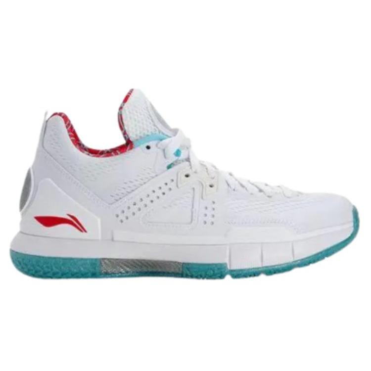 New LiNing Way Of Wade 5 Low Top Basketball Shoes Men's White Blue ABAL057-2