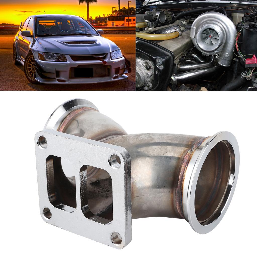 VBand Dual Inlet Y Elbow Adapter 3in for V6 V8 Engine T4 Turbocharger Twin Scroll Flange