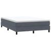 Łóżko Box Spring Bez Materaca Ciemnoszary 140X220 Cm Aksamit