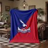 Crystal Palace Football Print Flannel Blanket Soft Warm Sofa Bed Throw Blanket For Home Office Bedroom