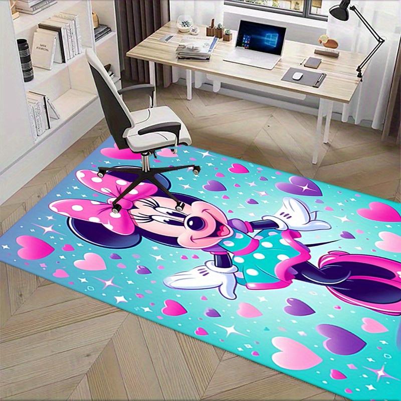 3D Printed Minnie Mouse,Polka dots,Hearts Anti-Slip Rug - Machine Washable Office Rug for Living Room, Bedroom, Office - Multiple Sizes
