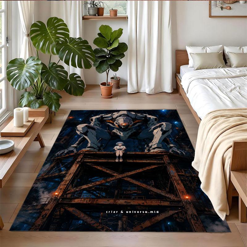 Crystal Velvet Rug Soft Non Slip Indoor Floor Mat Home DecorNeon Genesis Evangelion