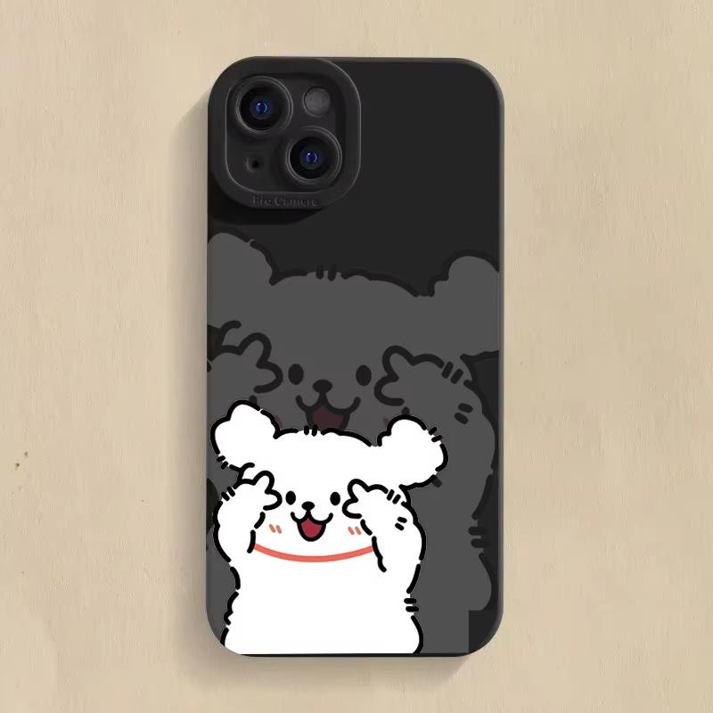 Dog Taking Photos Phone Case For Samsung Galaxy S25 S24 Ultra S23 FE S22 Plus S21 S20 A15 A35 A54 A55 Soft Silicone Bumper Cover