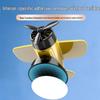 Solar-Powered Rotating Airplane Dashboard Ornament