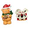New Cartoon Cute Christmas Bear Penguin Gift Personality Creative Resin Design Refrigerator Stickers Home Kitchen Decorations