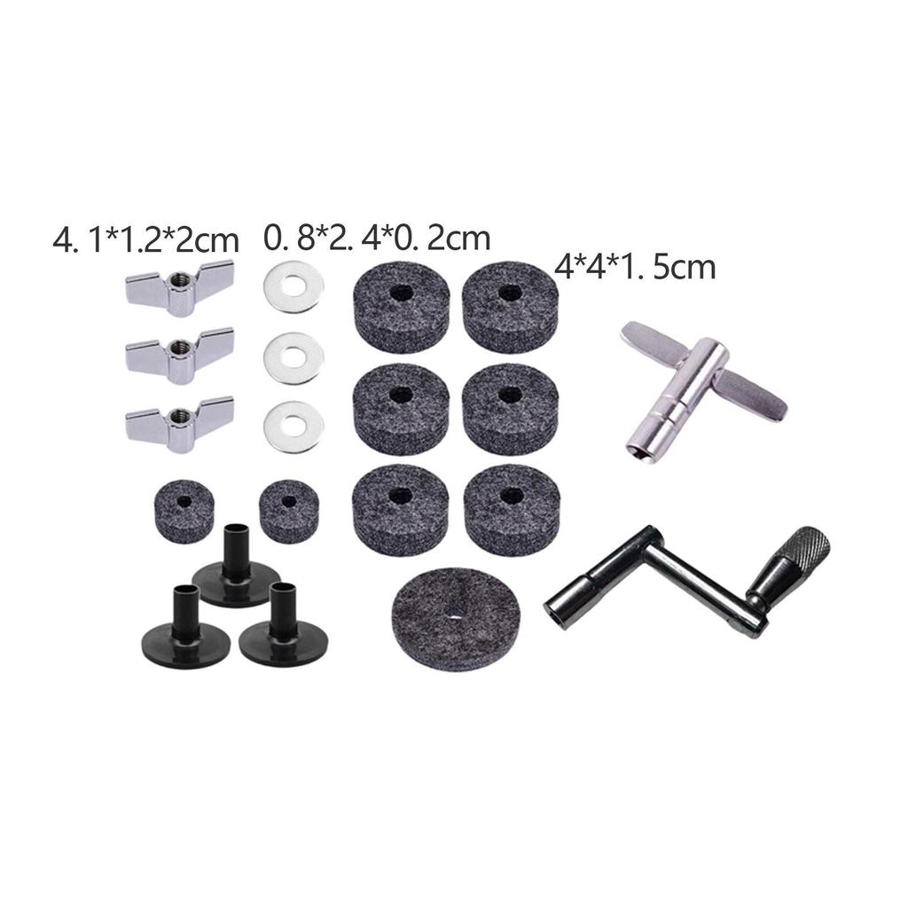 Equipment Cymbal Felts Washers Percussion Instruments, Cymbal Washer, Drum Replacement Parts Accs, for Performer Musician