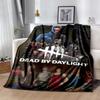 Dead by Daylight Flannel Blanket Soft Warm All-Season Throw, Design for Camping, Car Travel, Hiking Sofa, Bed, Office Perfect Gift for Parties