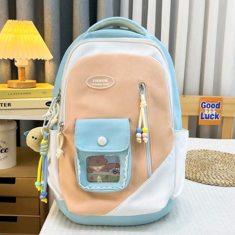 2025 New Model, Cute College for Junior High School Students, Japanese Large-capacity Simple Casual Backpack, College Student Schoolbag for Women