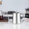 Easyworkz Gooseneck Kettle 600ml with Thermometer Stainless Steel Coffee Pot Hand Drip [Silver]