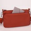 Women's Bag Solid Color Shoulder Bag Multi-Compartment Crossbody Bag