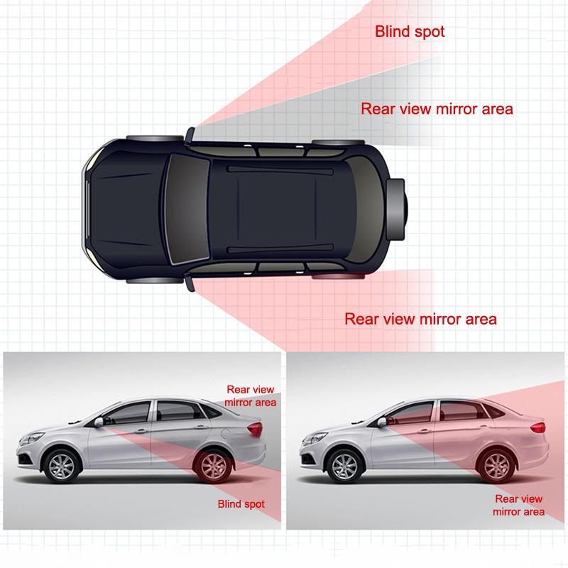 Car Blind Spot Mirror Adjustable Convex Rearview Mirror Wide Angle Mirror For Safety Parking Car Mirror