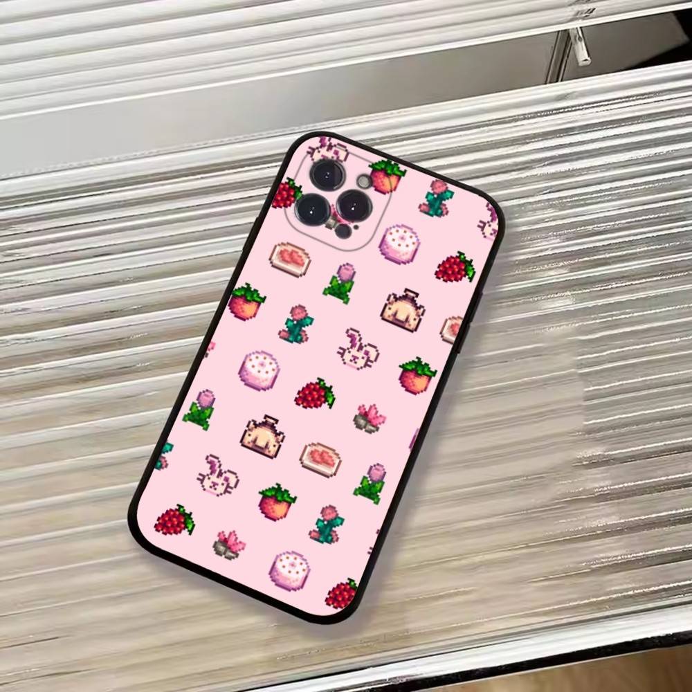 Funny Game S-Stardew valley Phone Case For iPhone 17, 16,15,14,13,12,11 Plus,Pro Max, Others Soft Black Cover