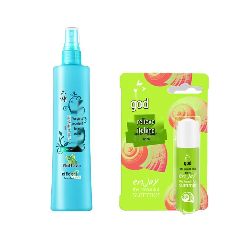 Liùshén Mosquito Repellent Spray & Anti-itch Roll-on Set