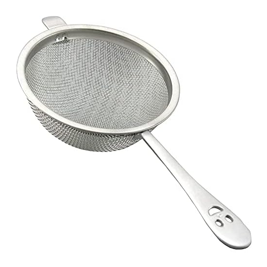 Shimomura Kihan Tea Strainer [Made In Japan] Stainless Steel, Dishwasher Safe, Double Mesh, Durable,