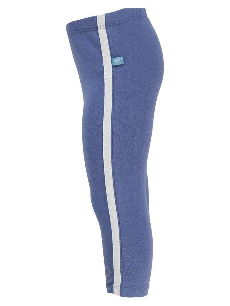 Girls' Cotton Plain Blue Leggings Lief