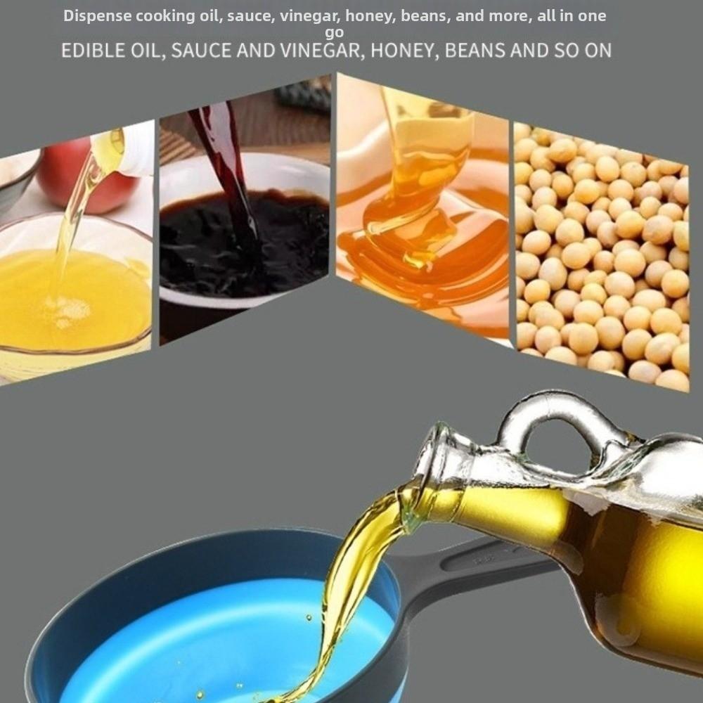 3/4 pieces Silicone Collapsible Funnel Collapsible Oil Funnel Liquid Dispenser For Filling Bottles