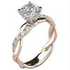 New Rose Princess Ring European and American Engagement Cross Ring