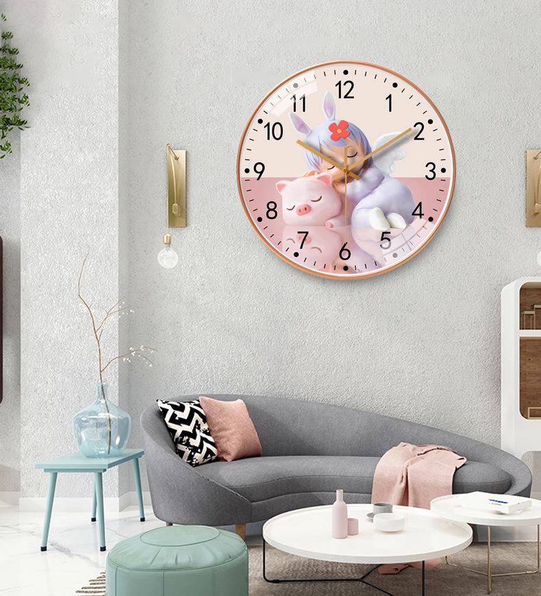 8" (20cm) Children's Silent Wall Clock for Home, Living Room, or Bedroom
