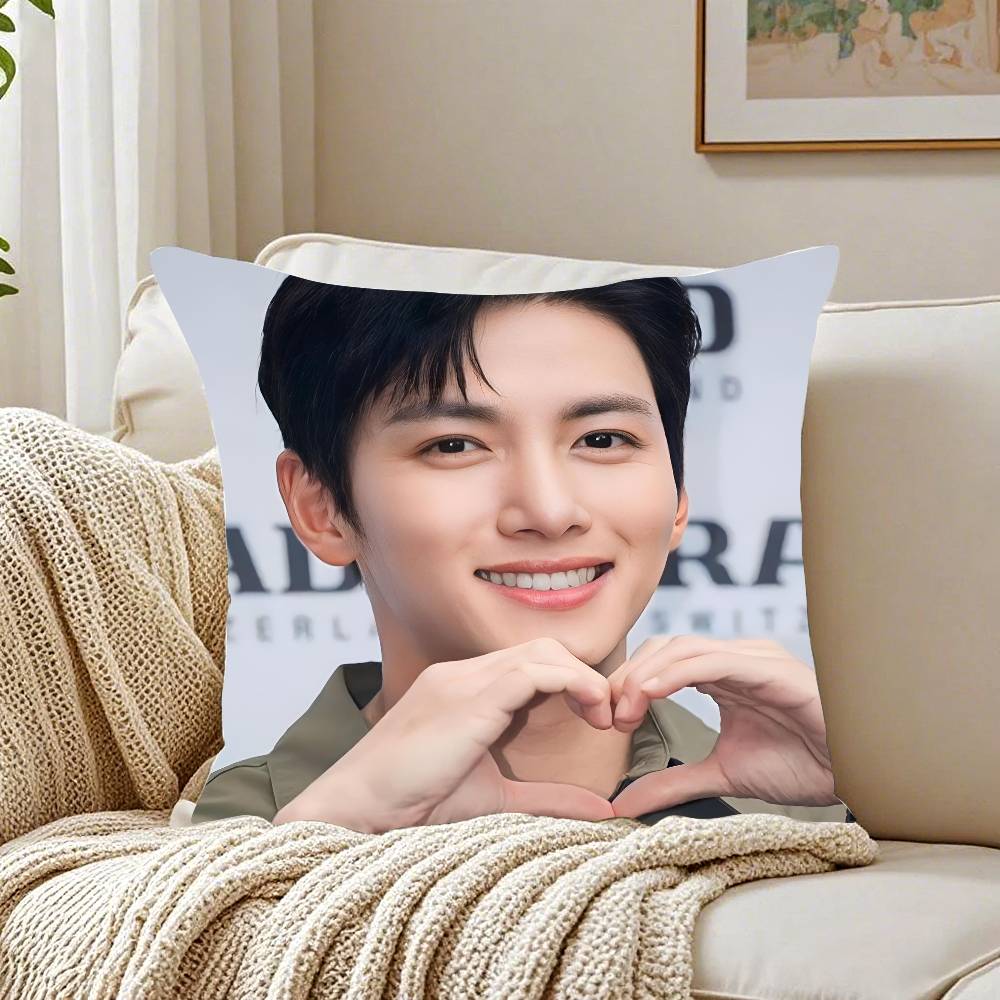 Ji Chang - Wook Pillow Case Pattern Printed Pillowcase for Living Room Sofa Cushion Cover & Bedroom Decor