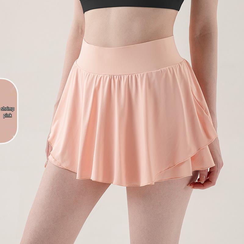 

Женская быстросохнущая спортивная юбка: Теннисная, бадминтонная, беговая, йога-юбка-шорты с защитой от просвечивания Large