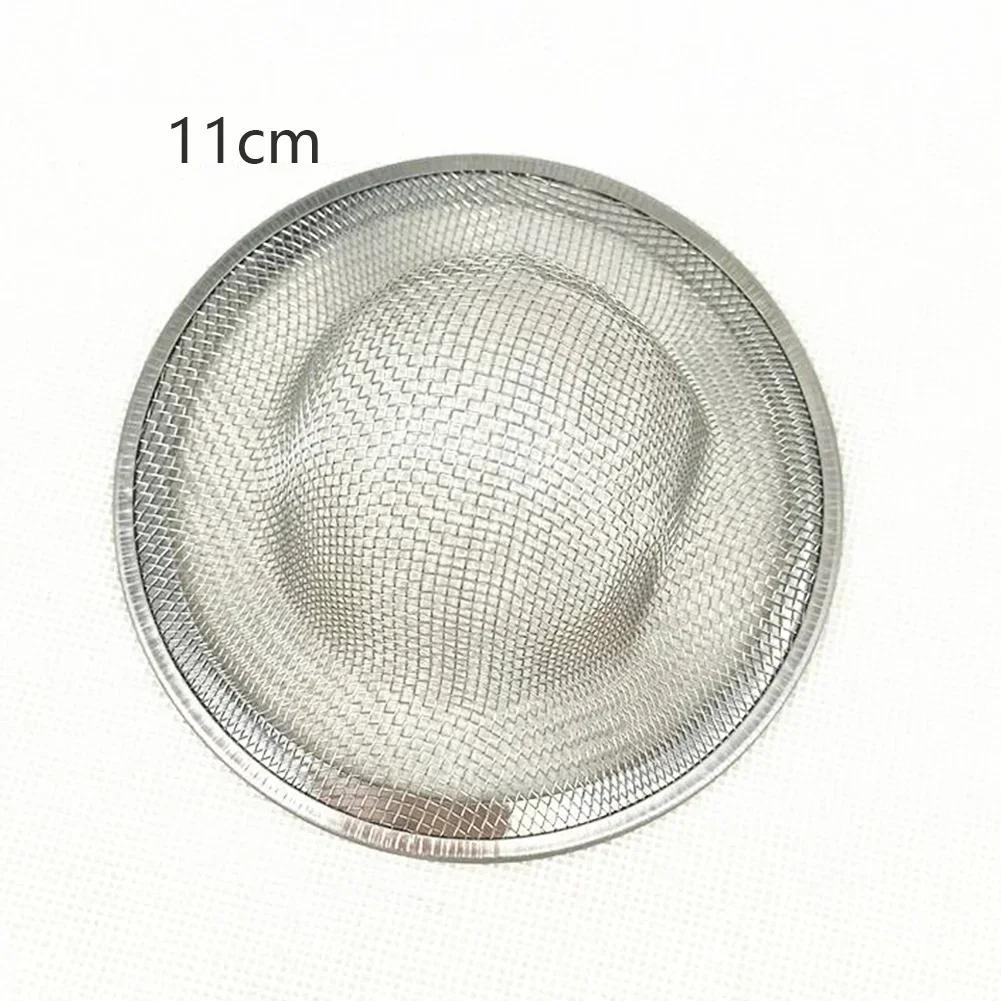 

New Kitchen Sink Strainer Stainless Steel Flume Filter Mesh Trap Bathtub Wash Basin Sundries Drain Hole Strainer Kitchen Gadget 3pc