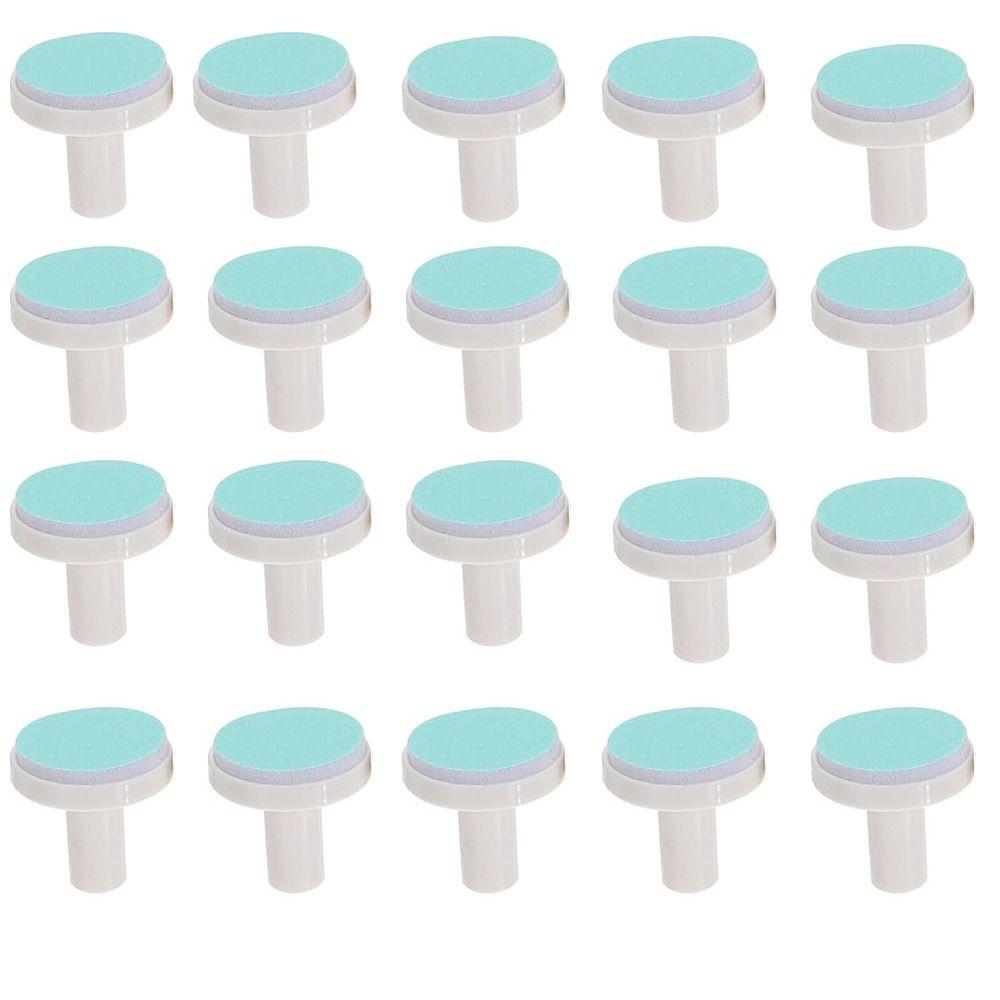 20Pcs Nail Baby File Pads Trimmer Replacement Grinding Head Pad Electric Clippers Heads Disc Sandpaper Infantnewborn Polish Toe